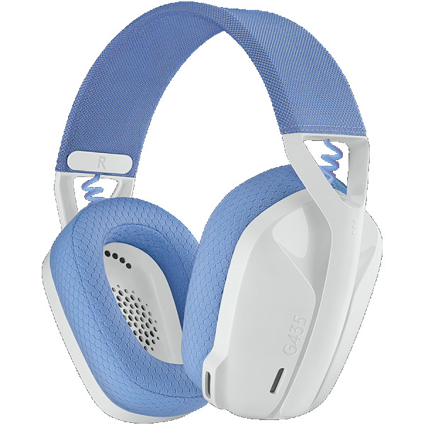 LOGITECH G435 LIGHTSPEED Wireless Gaming Headset - WHITE ( 981-001074 ) 