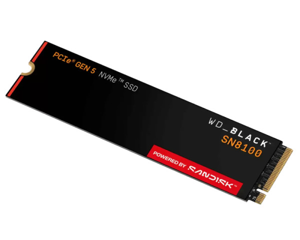WD 4TB M.2 NVMe SSD Gen5 WDS400T1X0M SN8100 Black 