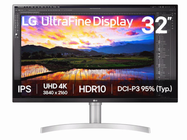 Monitor LG 32UN650K-W 31.5''IPS3840x216060Hz5ms GtGHDMIx2,DPVESAvisinazvucnicisrebrna' ( '32UN650K-W.AEU' ) 