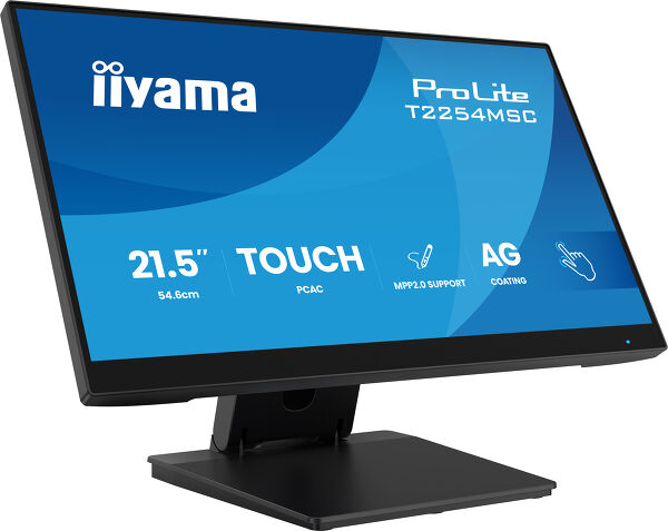 Iiyama ProLite T2254MSC-B2AG - LED monitor 22 inch 21.5 inch viewable touchscreen 1920 x 1080 Full HD 1080p 100 Hz IPS 300 cd m2 1300 1 4 m