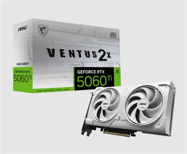 VGA MSI RTX 5060Ti 16G VENTUS 2X OC WH P