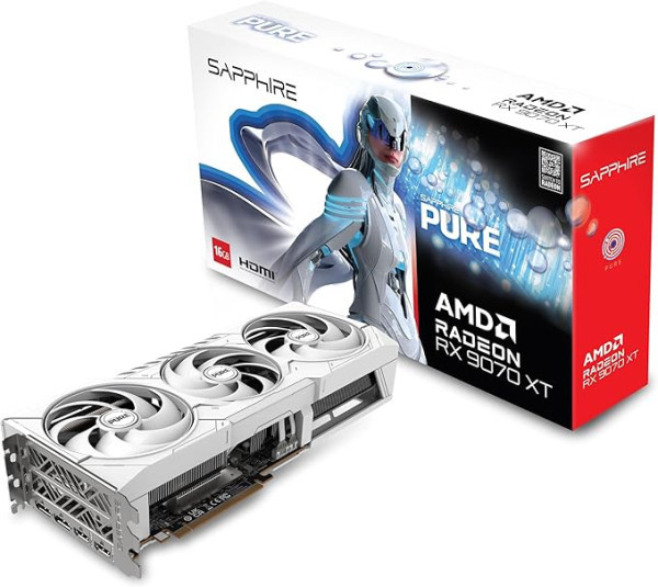SAPPHIRE AMD Radeon RX 9070 XT 16GB 256bit PURE RX 9070 XT GAMING OC 16GB (11348-02-20G) grafička karta